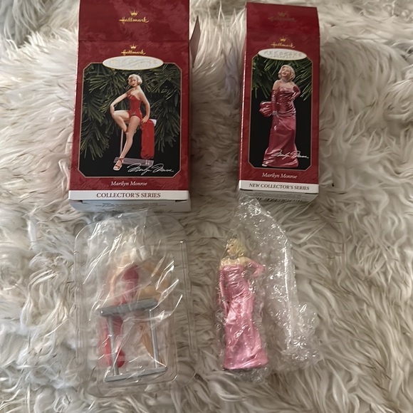 Set of 2 Marilyn Monroe Collector’s Series Keepsake Vintage Hallmark Ornaments - Picture 2 of 8